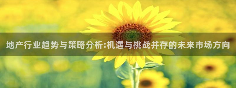 摩登7地址：地产行业趋势与策略分析:机遇与挑战并存的未来市场