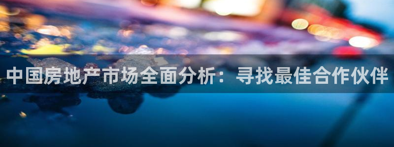 摩登7冠：中国房地产市场全面分析：寻找最佳合作伙伴