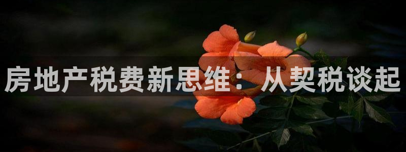 摩登7代理：房地产税费新思维：从契税谈起