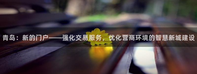 摩登7 1 1：青岛：新的门户——强化交易服务，优化营商环境