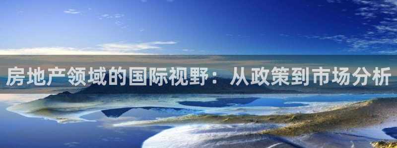 摩登口碑7：房地产领域的国际视野：从政策到市场分析