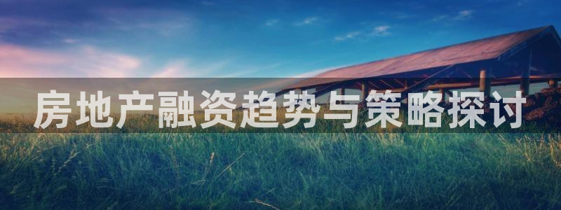 摩登7登录入口：房地产融资趋势与策略探讨