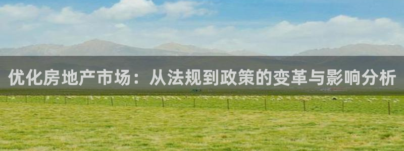 摩登7月7O667：优化房地产市场：从法规到政策的变革与影响