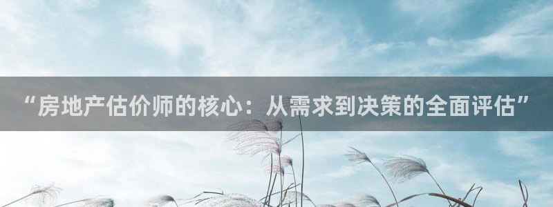 摩登5天7O667：“房地产估价师的核心：从需求到决策的全面
