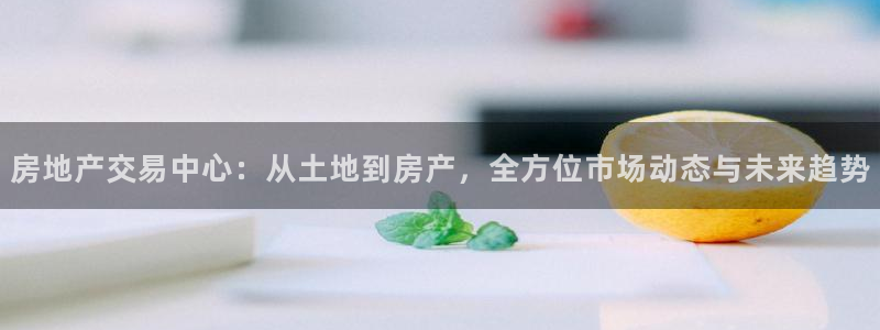 摩登7游戏：房地产交易中心：从土地到房产，全方位市场动态与未