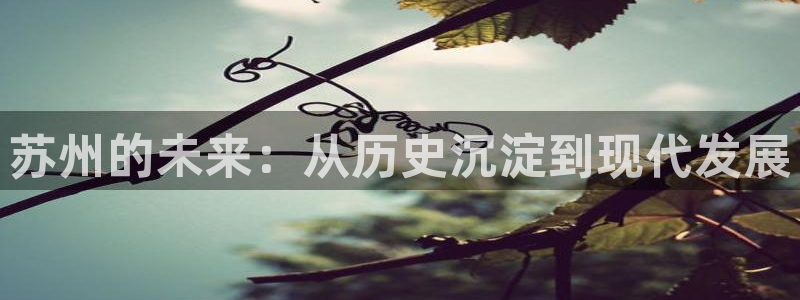 摩登7平台主管：苏州的未来：从历史沉淀到现代发展
